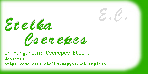 etelka cserepes business card